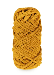 Sznurek do rękodzieła makramy z rdzeniem Musztardowy 5mm 20m