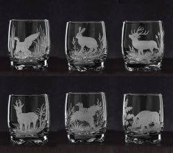 Szklanki do whisky Myśliwskie (8011) 250 ml  | 6 szt. w pudełku szklanka.pl