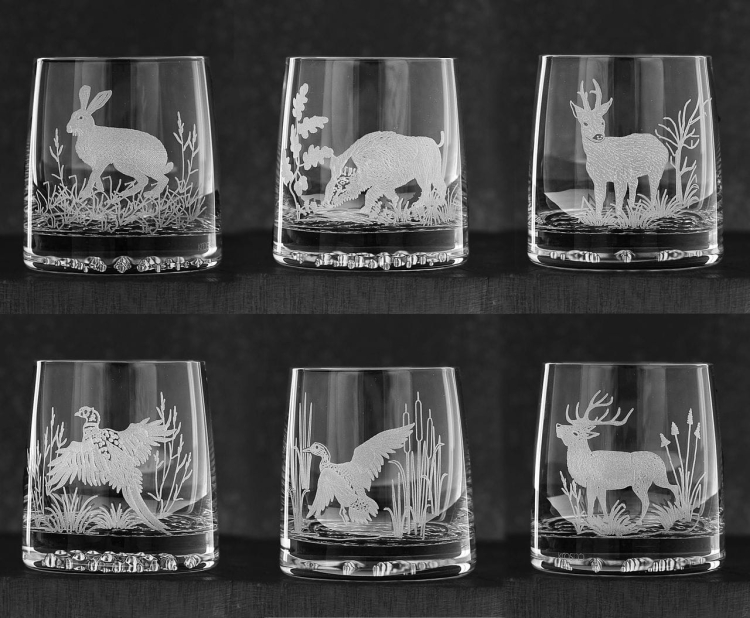 Szklanki do whisky Myśliwskie 300 ml  | 6 szt. w pudełku szklanka.pl