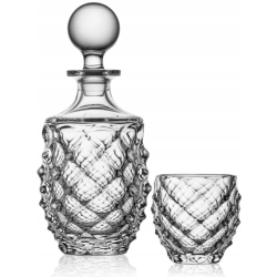 Ekskluzywny zestaw do whisky BOHEMIA Morris 6+1 Kryształ w skrzynce z GRAWEREM