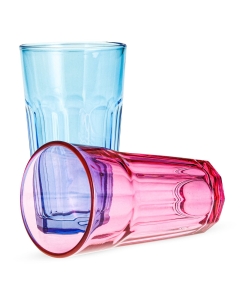 Kolorowe wysokie szklanki do soku, drinków Gigi 290ml 6szt