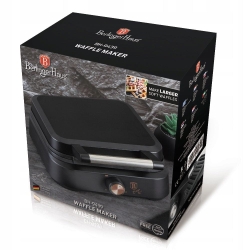 Gofrownica Berlinger Haus rose gold czarny 1500 W BH-9439