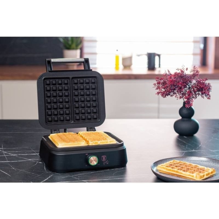 Gofrownica Berlinger Haus rose gold czarny 1500 W BH-9439