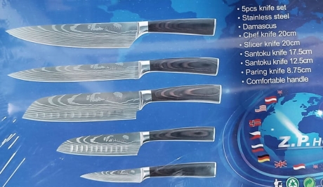 Przejdź do produktu Zestaw noży Z.P. HOME NOŻE ZP-7777 5pcs