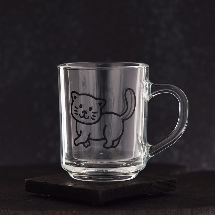 Szklanka Kubki z nadrukiem dla dzieci kotki 250ml 3szt