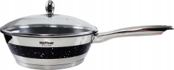 Zestaw garnków ze stali nierdzewnej Hoffner Czarny 12 el