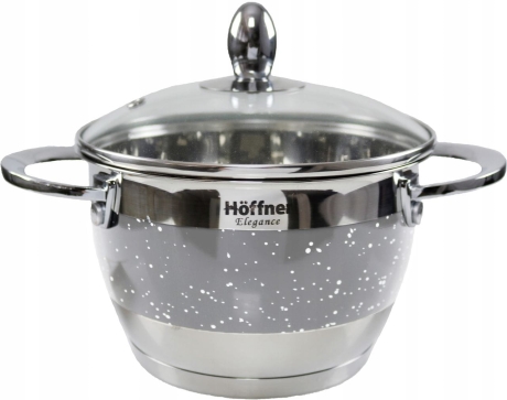 Przejdź do produktu Zestaw garnków ze stali nierdzewnej Hoffner Szary 12 el