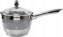 Zestaw garnków ze stali nierdzewnej Hoffner Szary 12 el