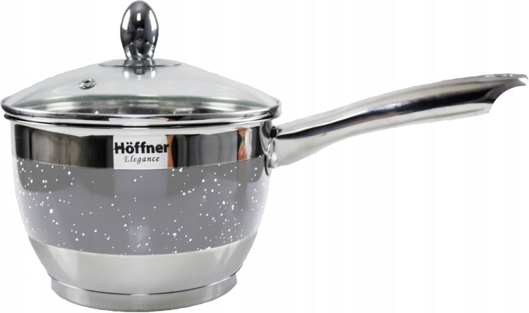 Zestaw garnków ze stali nierdzewnej Hoffner Szary 12 el