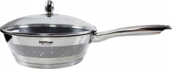 Zestaw garnków ze stali nierdzewnej Hoffner Szary 12 el