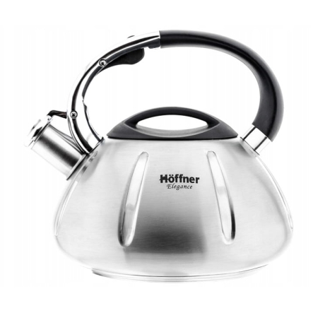 Przejdź do produktu Czajnik metalowy z gwizdkiem Hoffner 3L Indukcja Gaz HF-3966