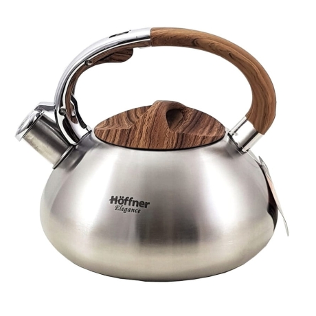 Przejdź do produktu Czajnik metalowy z gwizdkiem Hoffner 3L Indukcja Gaz HF-4525