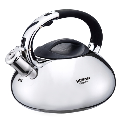 Przejdź do produktu Czajnik metalowy z gwizdkiem Hoffner 3L Indukcja Gaz HF-4523