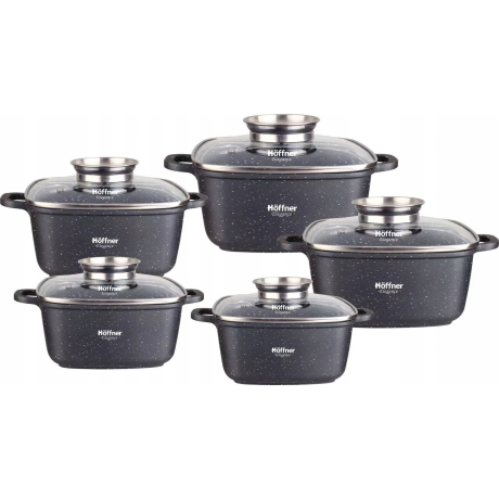 Przejdź do produktu Zestaw garnków Hoffner 10 el HF-7913