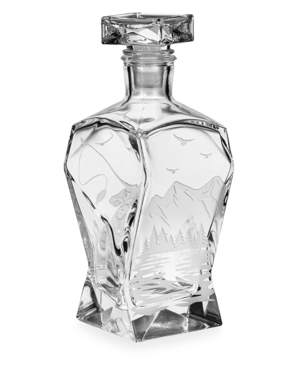 Karafka łamana do whisky "Wędkarska" 750ml