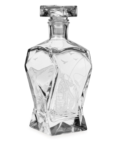 Karafka łamana do whisky "Wędkarska" 750ml