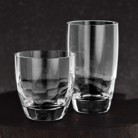 Przejdź do produktu Szklanki niskie + wysokie do whisky, soku, drinków KROSNO OPTYK 250+300ml 12szt.