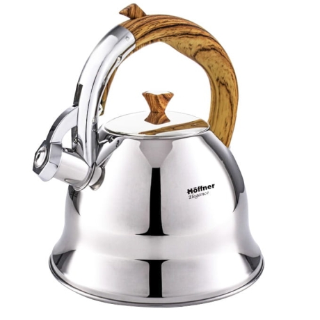 Przejdź do produktu Czajnik metalowy z gwizdkiem Hoffner 3L Indukcja Gaz HF-1014 POŁYSK