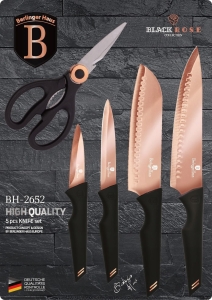 Komplet noży Berlinger Haus Black Rose 5el. BH-2652