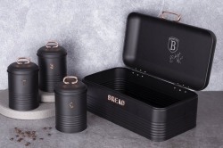 Zestaw chlebak + 3 pojemniki Berlinger Haus Black Rose BH-6753