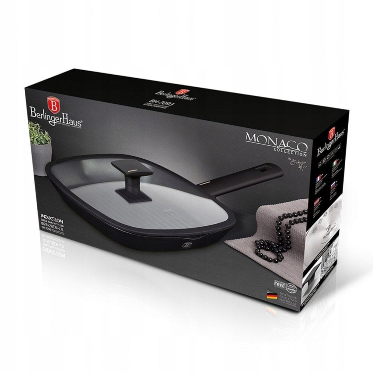 Patelnia grillowa tytanowa Berlinger Haus Monaco 28cm BH-7093