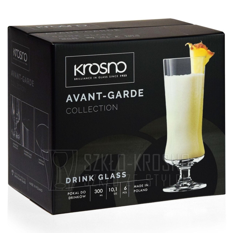 Pokale do piwa i przyrządzania drinków KROSNO Avant-Garde 300 ml