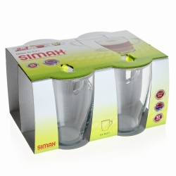 Szklanki żaroodporne LYRA 400 ml KLL. 4 Szt. Simax