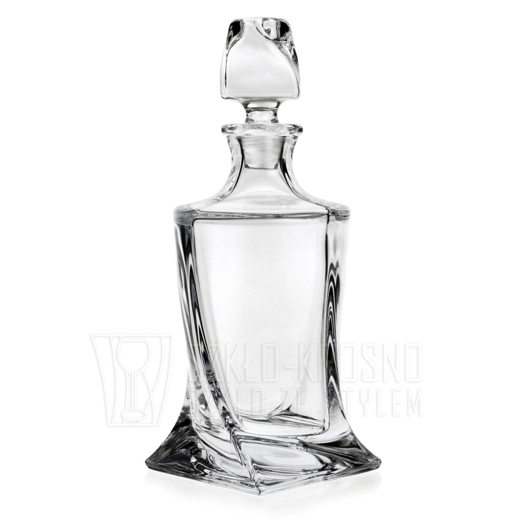 Ekskluzywny zestaw do whisky Bohemia Quadro 6+1 Kryształ