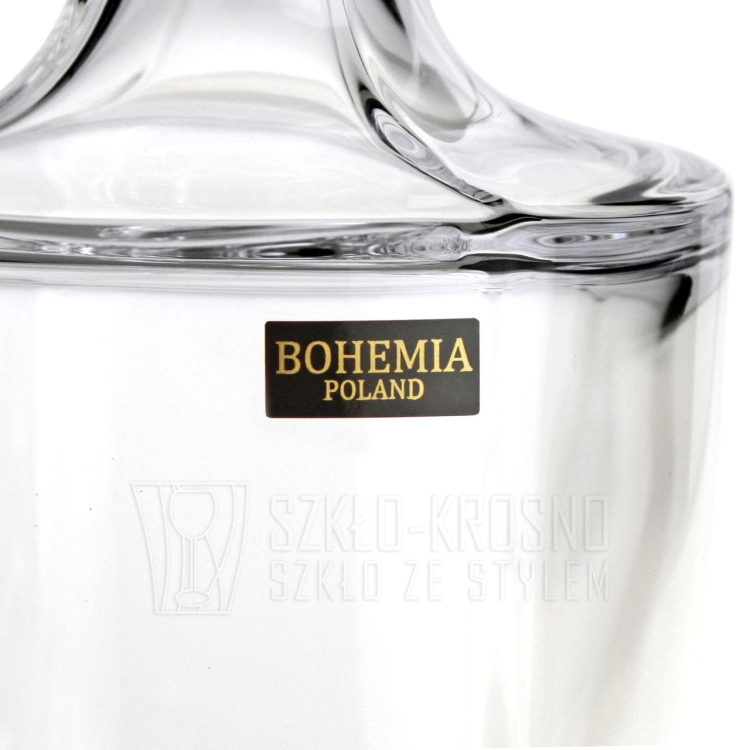 Ekskluzywna karafka do whisky Bohemia Quadro 850 ml 