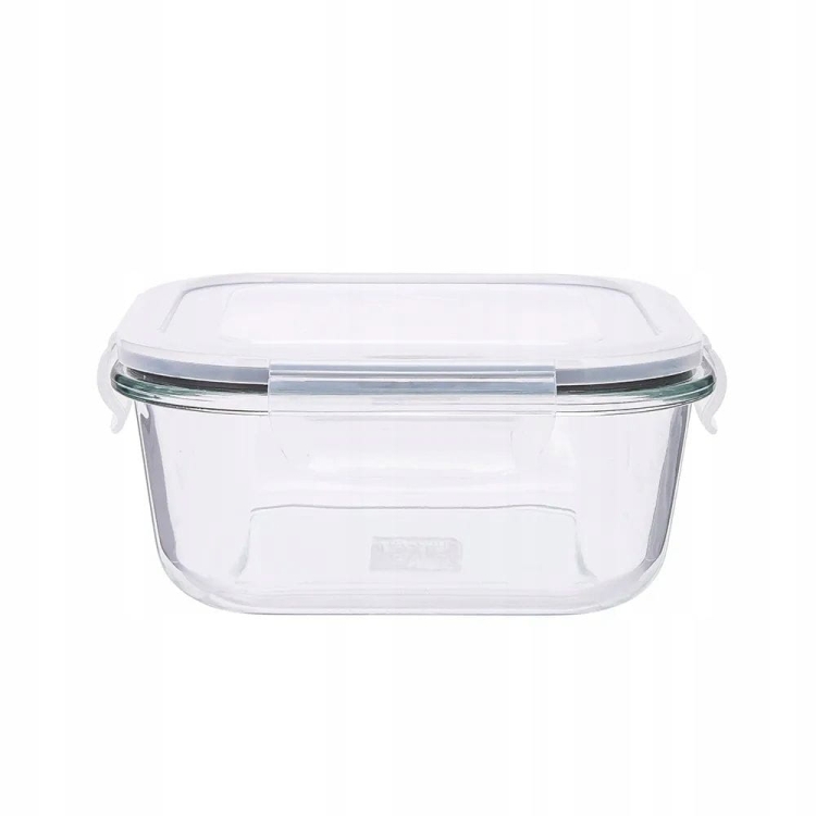 Pojemnik szklany na żywność KWADRATOWY LUNCHBOX z pokrywką ALTOM FRESH 0,75L