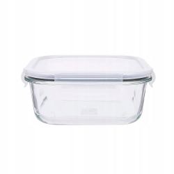 Pojemnik szklany na żywność KWADRATOWY LUNCHBOX z pokrywką ALTOM FRESH 1,1L