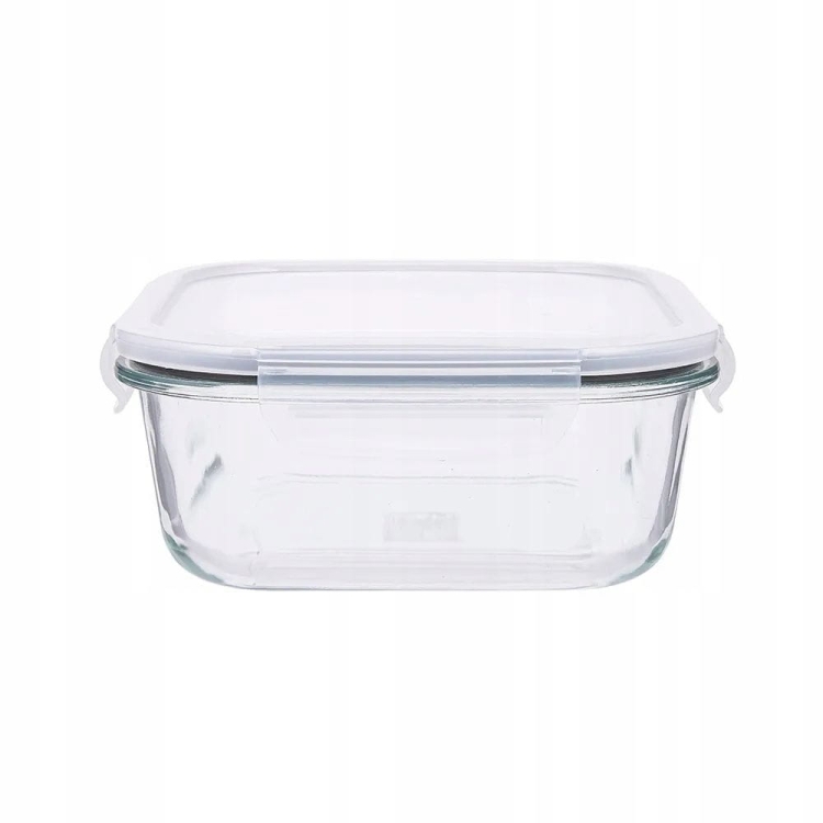Pojemnik szklany na żywność KWADRATOWY LUNCHBOX z pokrywką ALTOM FRESH 1,1L