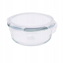 Pojemnik szklany na żywność OKRĄGŁY LUNCHBOX z pokrywką ALTOM FRESH 0,4L