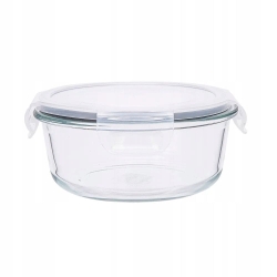 Pojemnik szklany na żywność OKRĄGŁY LUNCHBOX z pokrywką ALTOM FRESH 0,4L