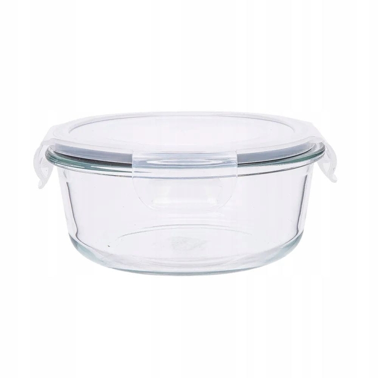 Pojemnik szklany na żywność OKRĄGŁY LUNCHBOX z pokrywką ALTOM FRESH 0,4L