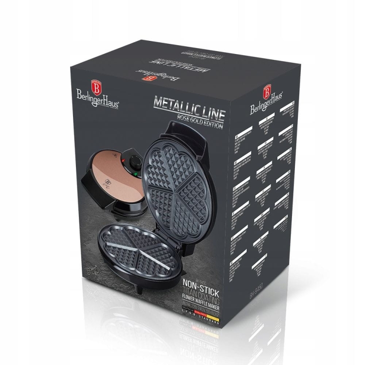 Gofrownica Berlinger Haus Rose Gold 700W BH-9450