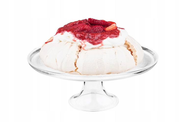 Szklana tortownica, patera na tort, ciasto na nóżce EDWANEX 31cm