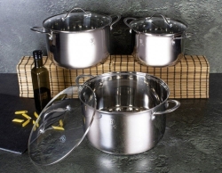 Zestaw garnków ze stali nierdzewnej Berlinger Haus 6 el BH-6662