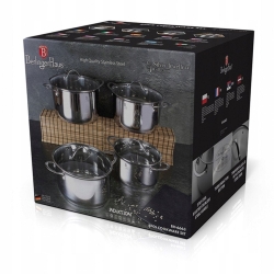 Zestaw garnków ze stali nierdzewnej Berlinger Haus 8 el BH-6663