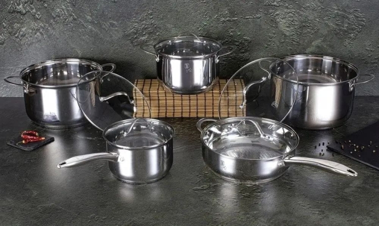 Zestaw garnków ze stali nierdzewnej Berlinger Haus 10 el BH-6660