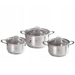 Zestaw garnków ze stali nierdzewnej Berlinger Haus 6 el BH-6662