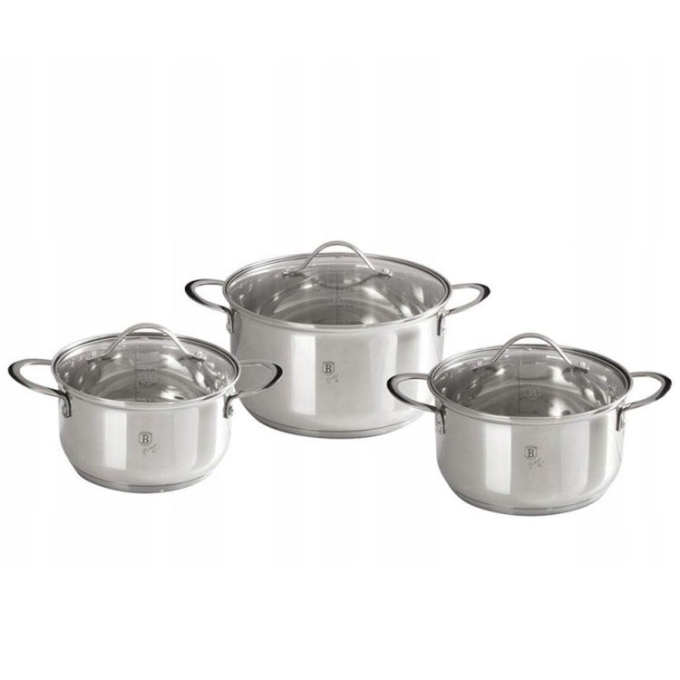 Zestaw garnków ze stali nierdzewnej Berlinger Haus 6 el BH-6662