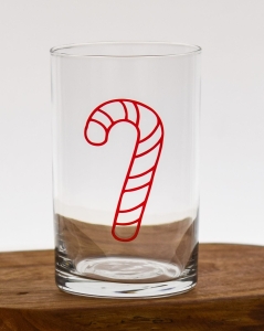 Proste szklanki z nadrukiem dla dzieci na święta świąteczne Bałwan Choinka 250ml 6szt