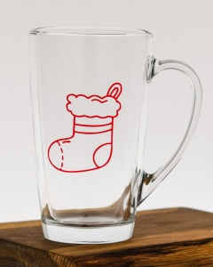 Kubki ALEX z nadrukiem dla dzieci na święta świąteczne Bałwan Choinka 400ml 6szt