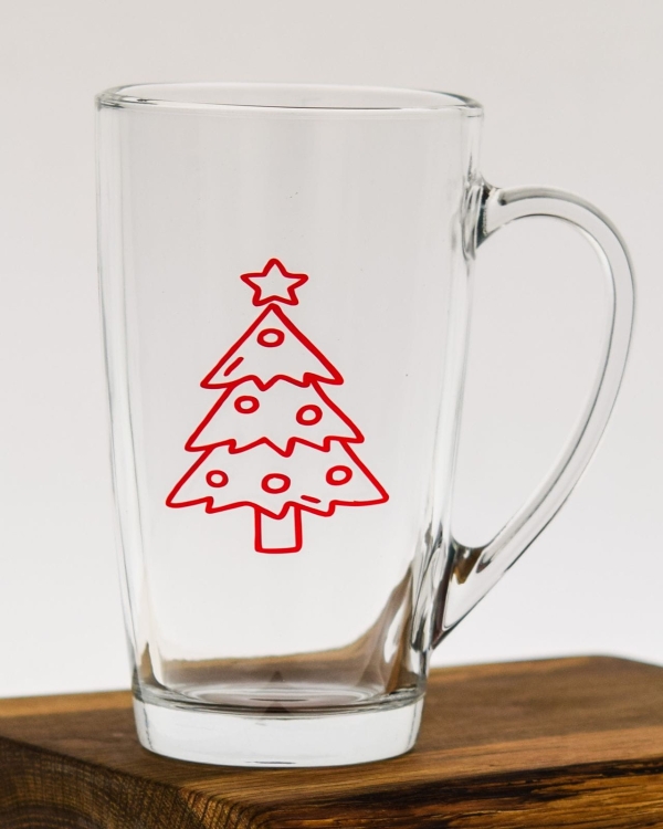 Kubki ALEX z nadrukiem dla dzieci na święta świąteczne Bałwan Choinka 400ml 6szt