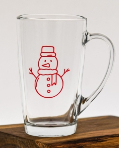 Kubki ALEX z nadrukiem dla dzieci na święta świąteczne Bałwan Choinka 400ml 6szt