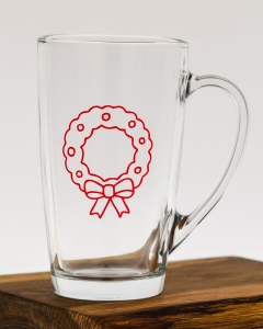 Kubki ALEX z nadrukiem dla dzieci na święta świąteczne Bałwan Choinka 400ml 6szt