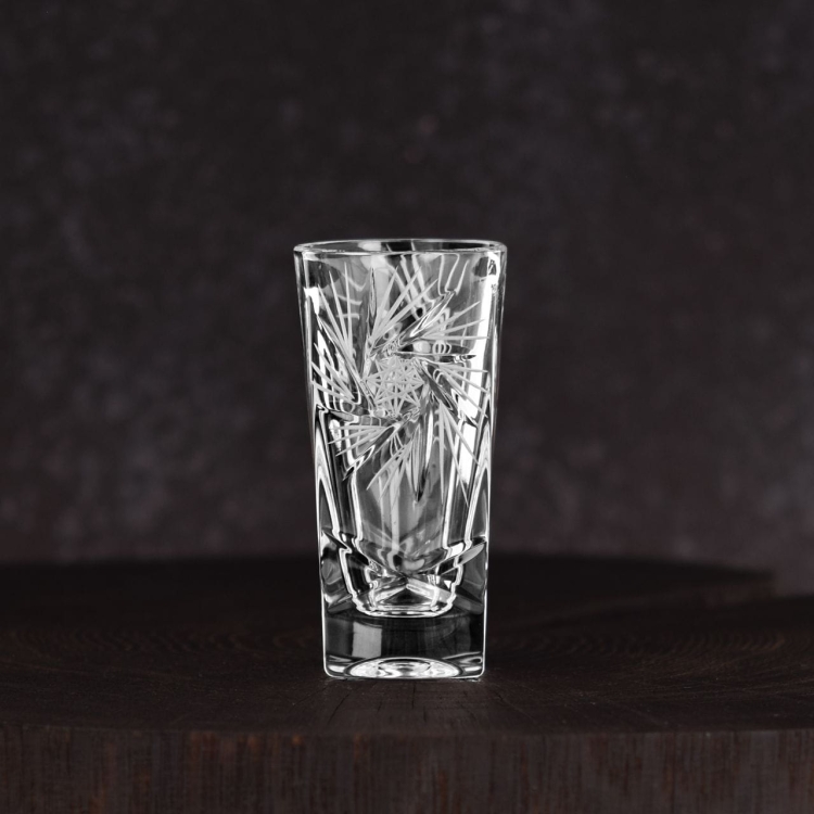 Ekskluzywne kryształowe kieliszki do wódki JULIA Młynek 50ml 6szt