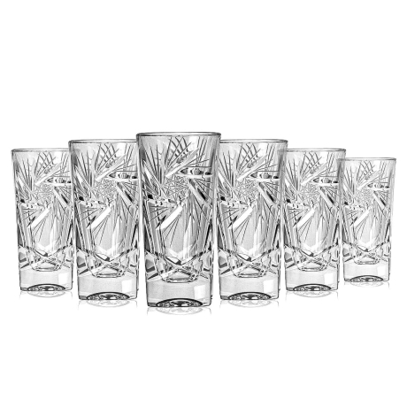 Przejdź do produktu Ekskluzywne kryształowe kieliszki do wódki JULIA Młynek 50ml 6szt