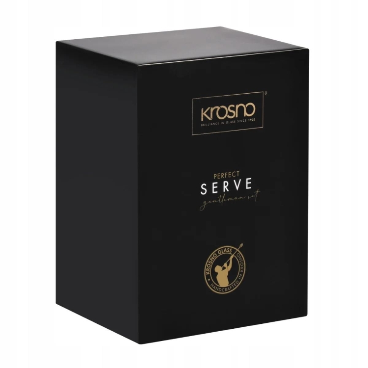 Komplet do whisky KROSNO Perfect Serve Gentelman 3el. karafka + 2 szklanki